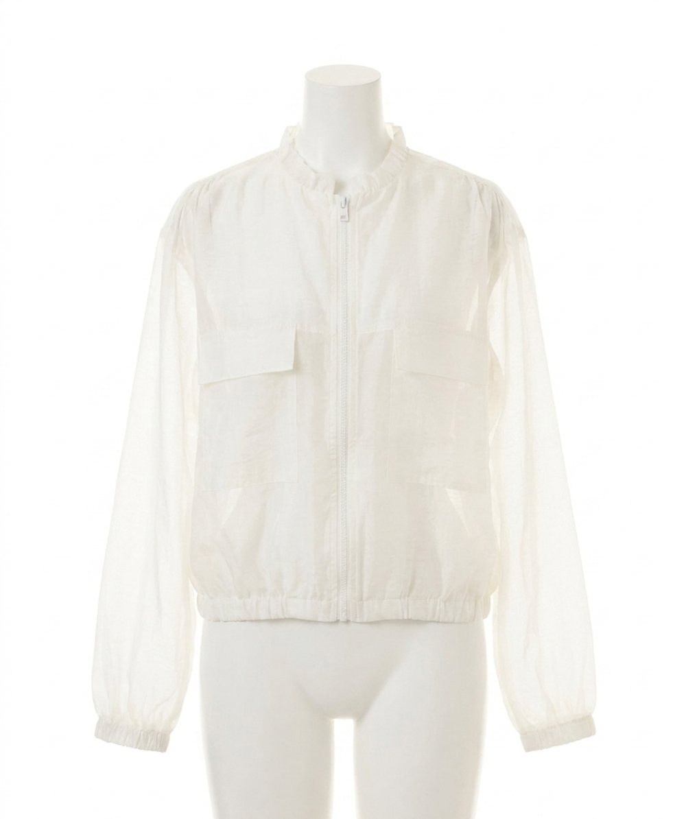 NEW ESQUALO lisbeth lightweight bomber jacket in off-white